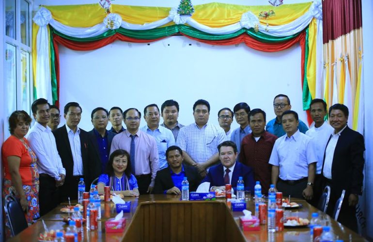 Dean Smith ( Senator of Australia) a short visit to Chinland FC