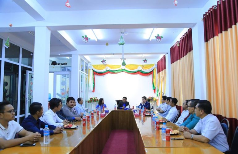 Dean Smith ( Senator of Australia) a short visit to Chinland FC