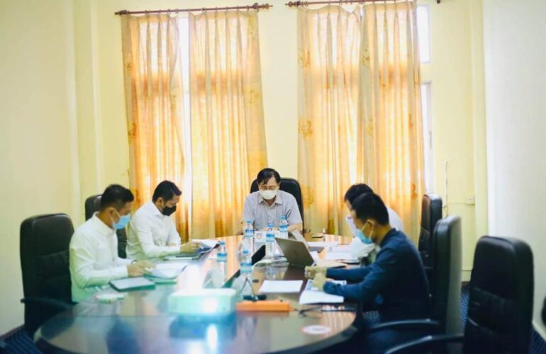 မြန်မာနိုင်ငံ ဘောလုံးအဖွဲ့ချုပ် လူငယ်ပြိုင်ပွဲများ ကျင်းပရေး ကော်မတီ အစည်းအဝေးတွင် Chinland FC ဥက္ကဋ္ဌ U NC Thawng Tha Thang (TT) တက်ရောက်