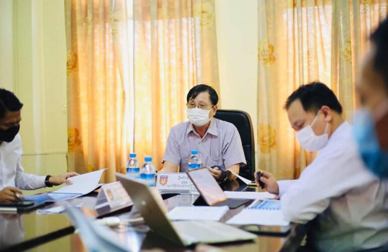 မြန်မာနိုင်ငံ ဘောလုံးအဖွဲ့ချုပ် လူငယ်ပြိုင်ပွဲများ ကျင်းပရေး ကော်မတီ အစည်းအဝေးတွင် Chinland FC ဥက္ကဋ္ဌ U NC Thawng Tha Thang (TT) တက်ရောက်