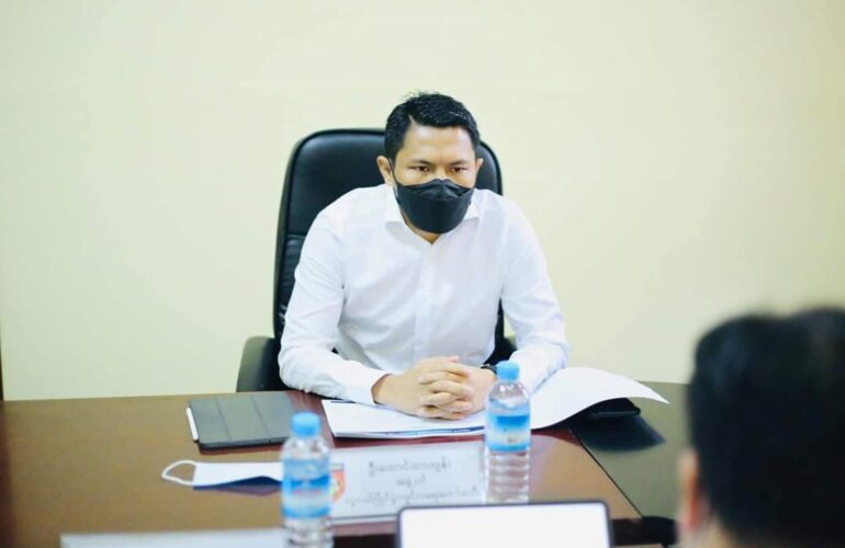 မြန်မာနိုင်ငံ ဘောလုံးအဖွဲ့ချုပ် လူငယ်ပြိုင်ပွဲများ ကျင်းပရေး ကော်မတီ အစည်းအဝေးတွင် Chinland FC ဥက္ကဋ္ဌ U NC Thawng Tha Thang (TT) တက်ရောက်